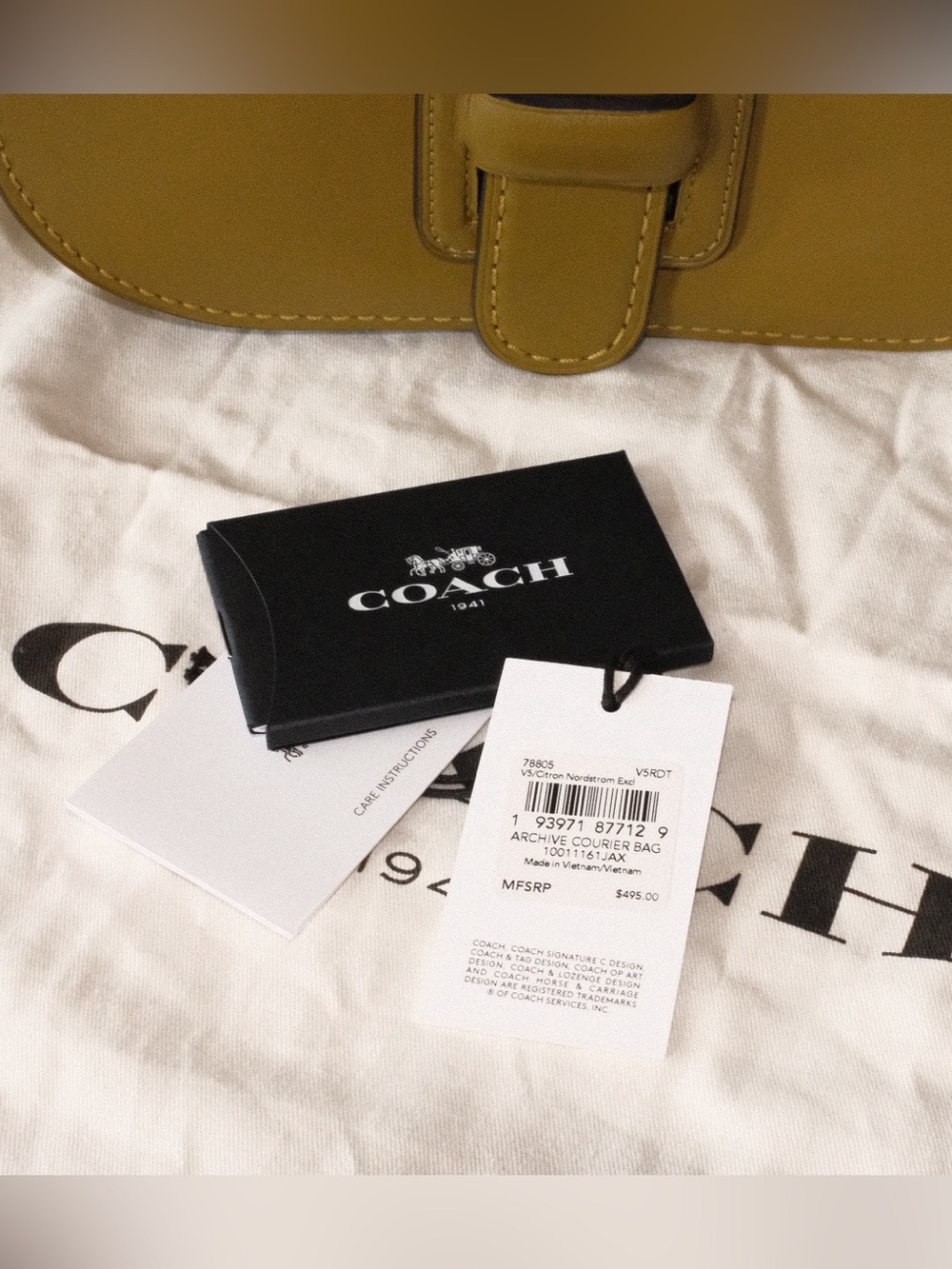 Coach Olive Green Archive Courier 1941 Crossbody Saddle Bag - Women - Picture 8 of 9